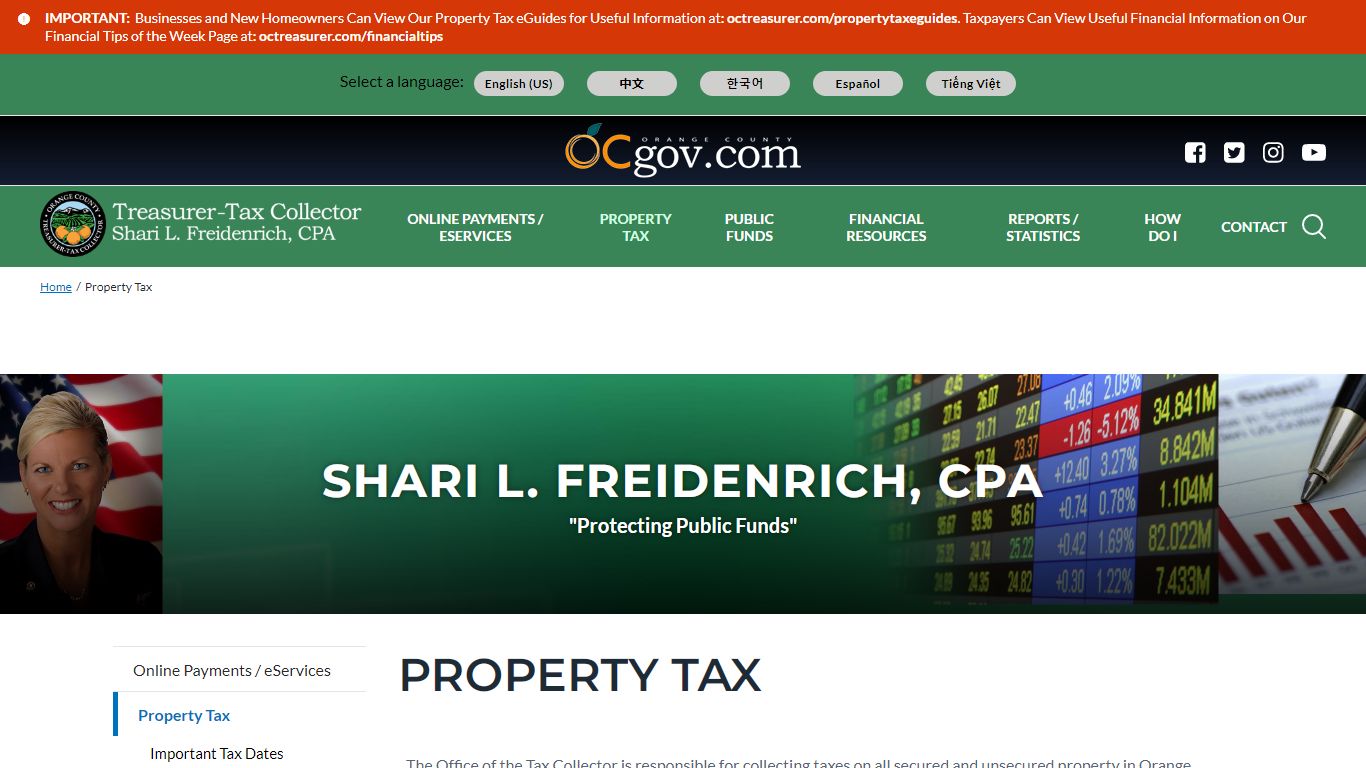 Property Tax | OC Treasurer-Tax Collector